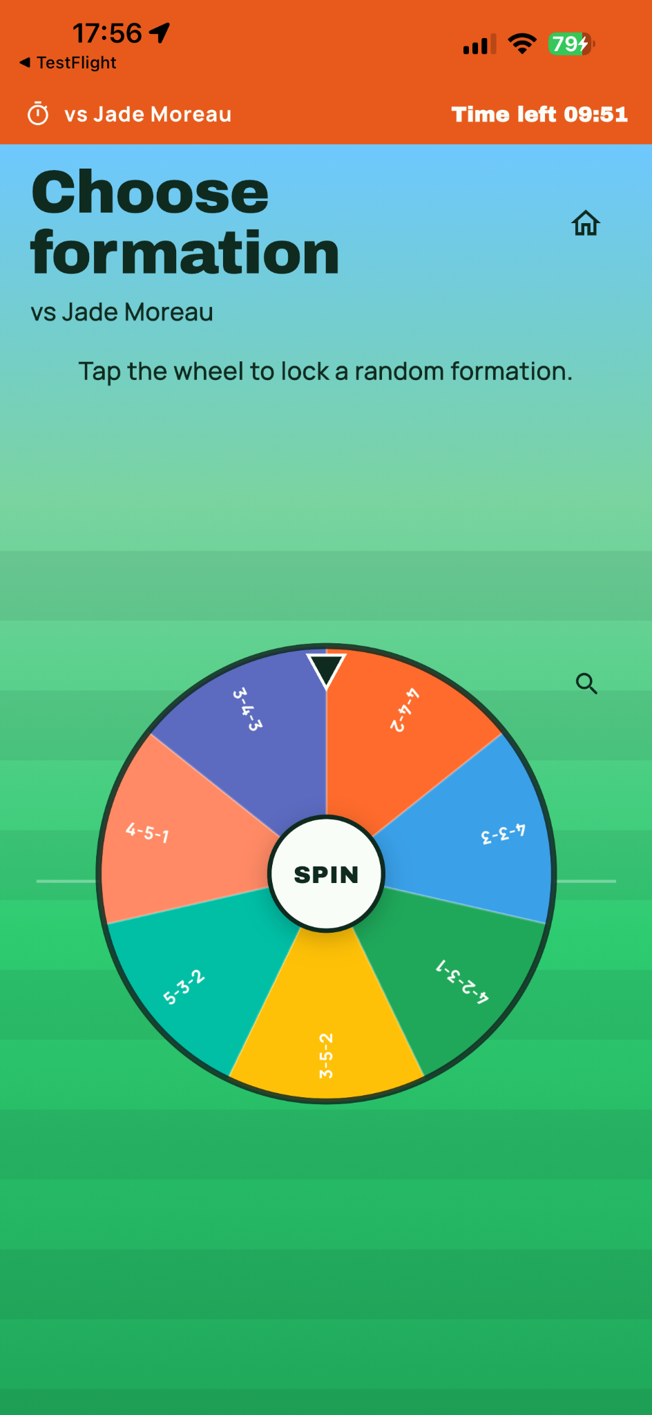 Spin to choose a formation